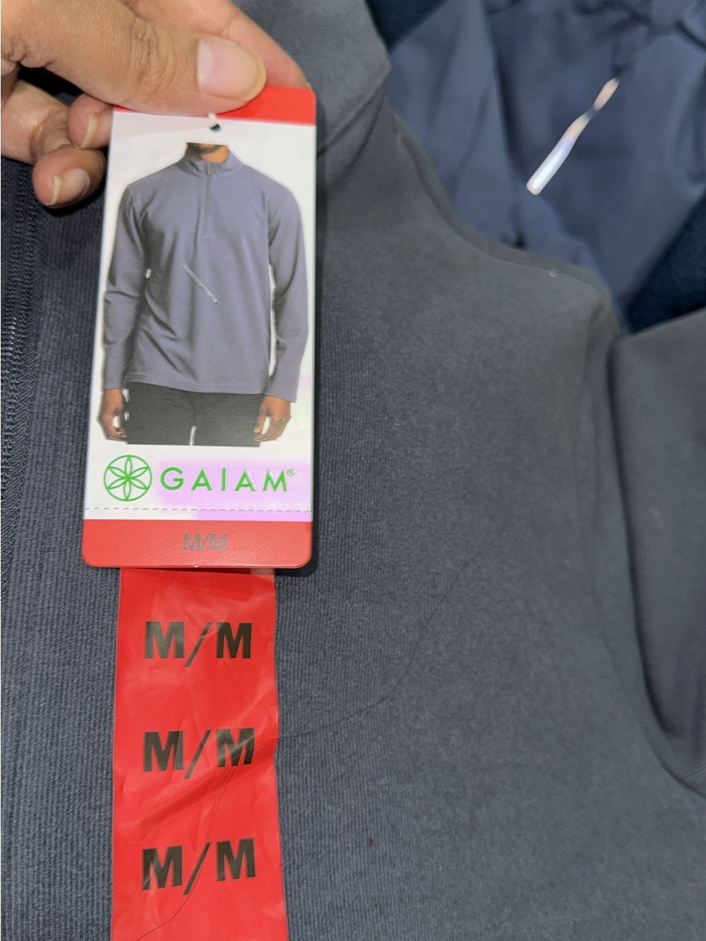 GAIAM Men's Dark Navy Quarter-Zip Pullover